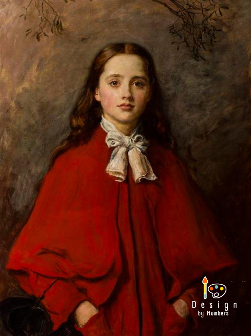 Bright Eyes - John Everett Millais - Paint by Numbers
