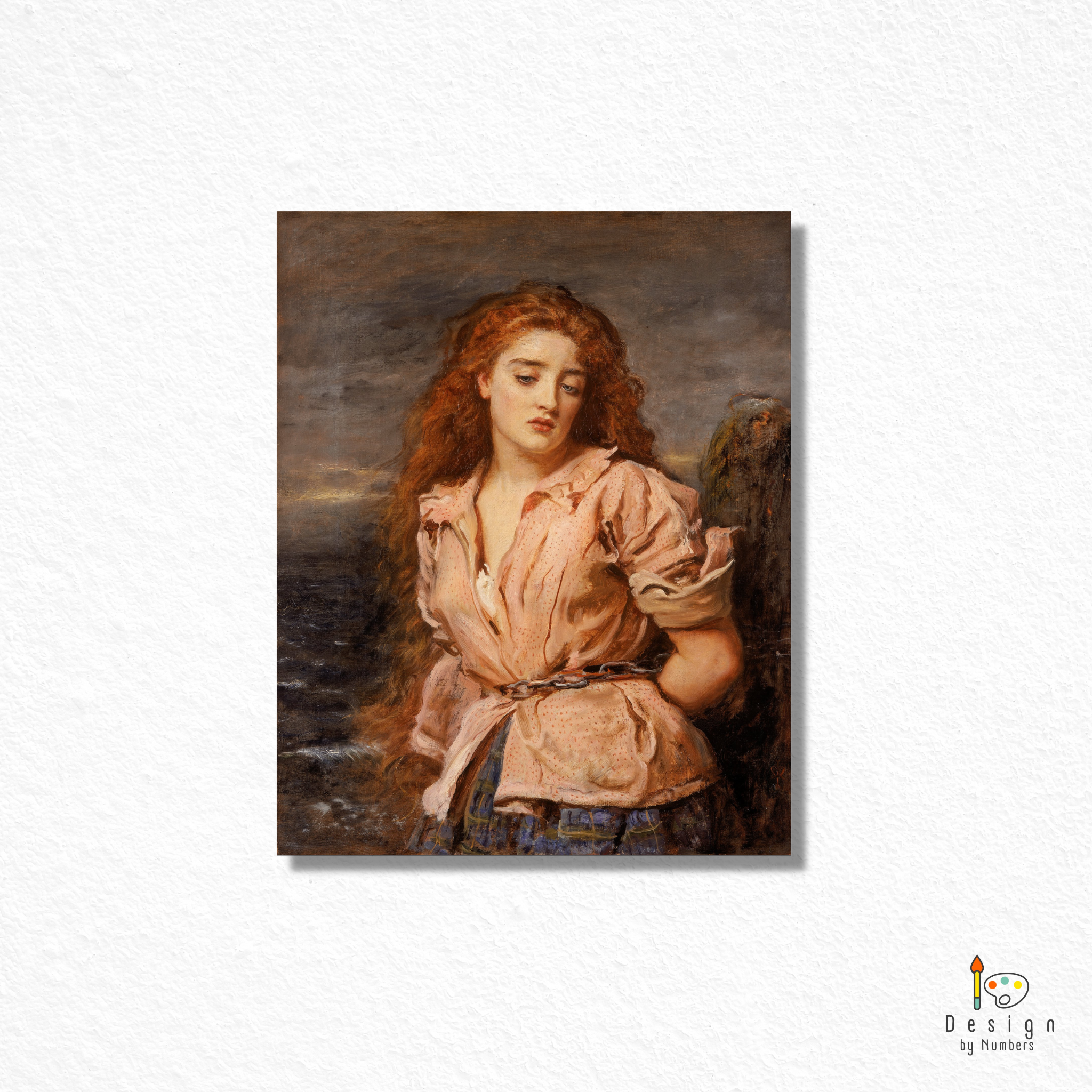 The Martyr of the Solway - John Everett Millais - Paint by Numbers