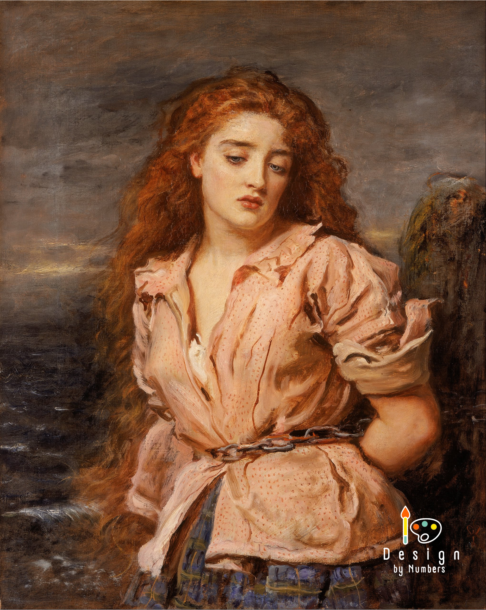The Martyr of the Solway- John Everett Millais- Paint by Numbers