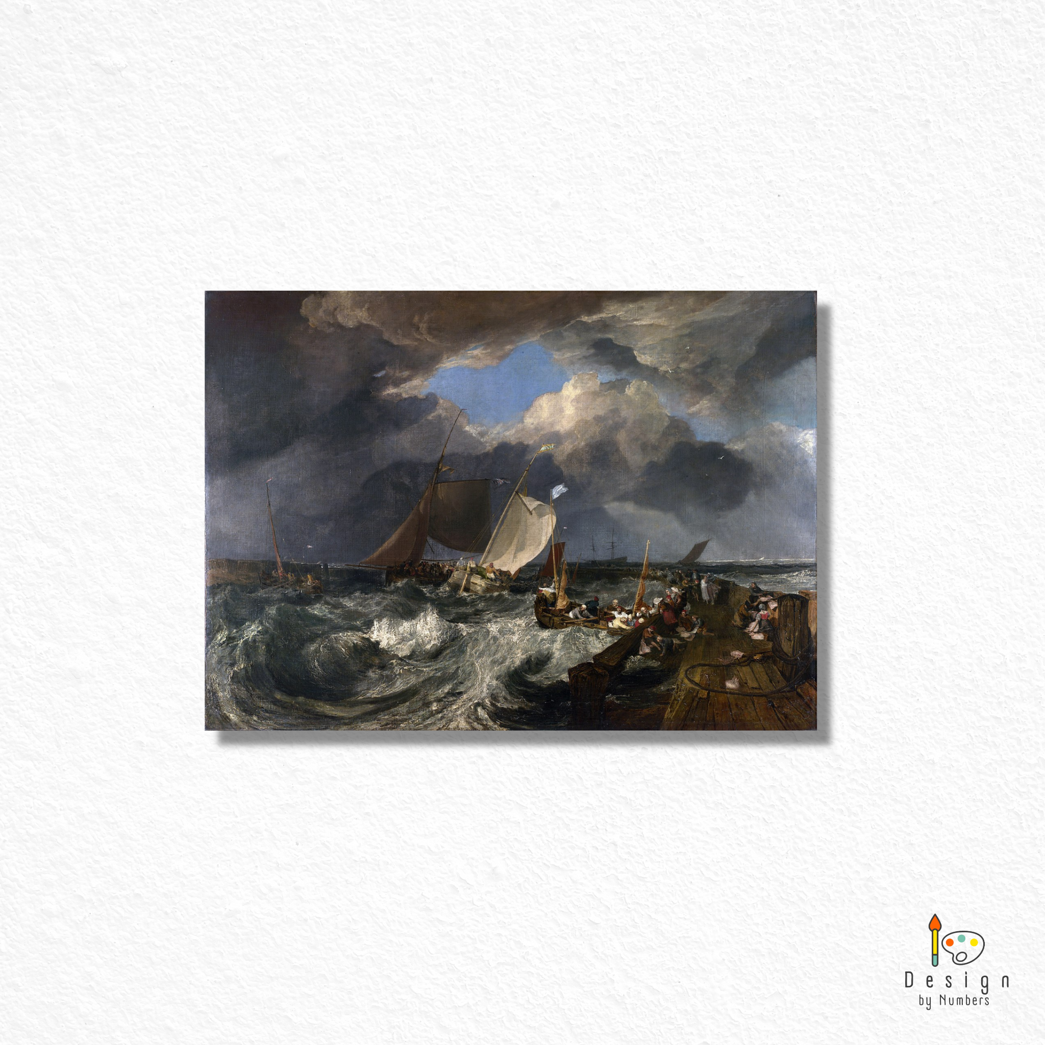 Calais Pier- Joseph Mallord William (J.M.W) Turner- Paint by Numbers
