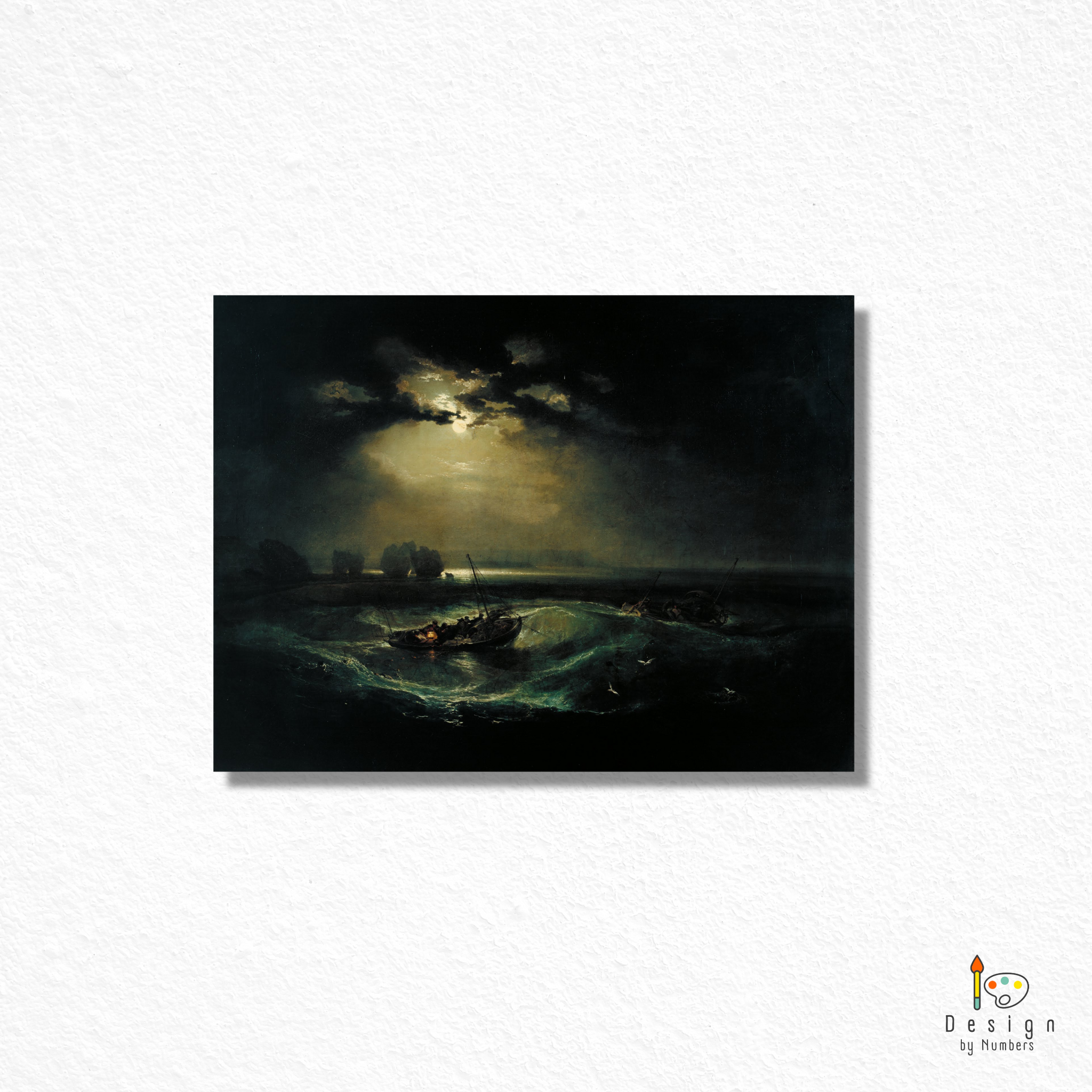Fishermen at Sea- Joseph Mallord William (J.M.W) Turner- Paint by Numbers