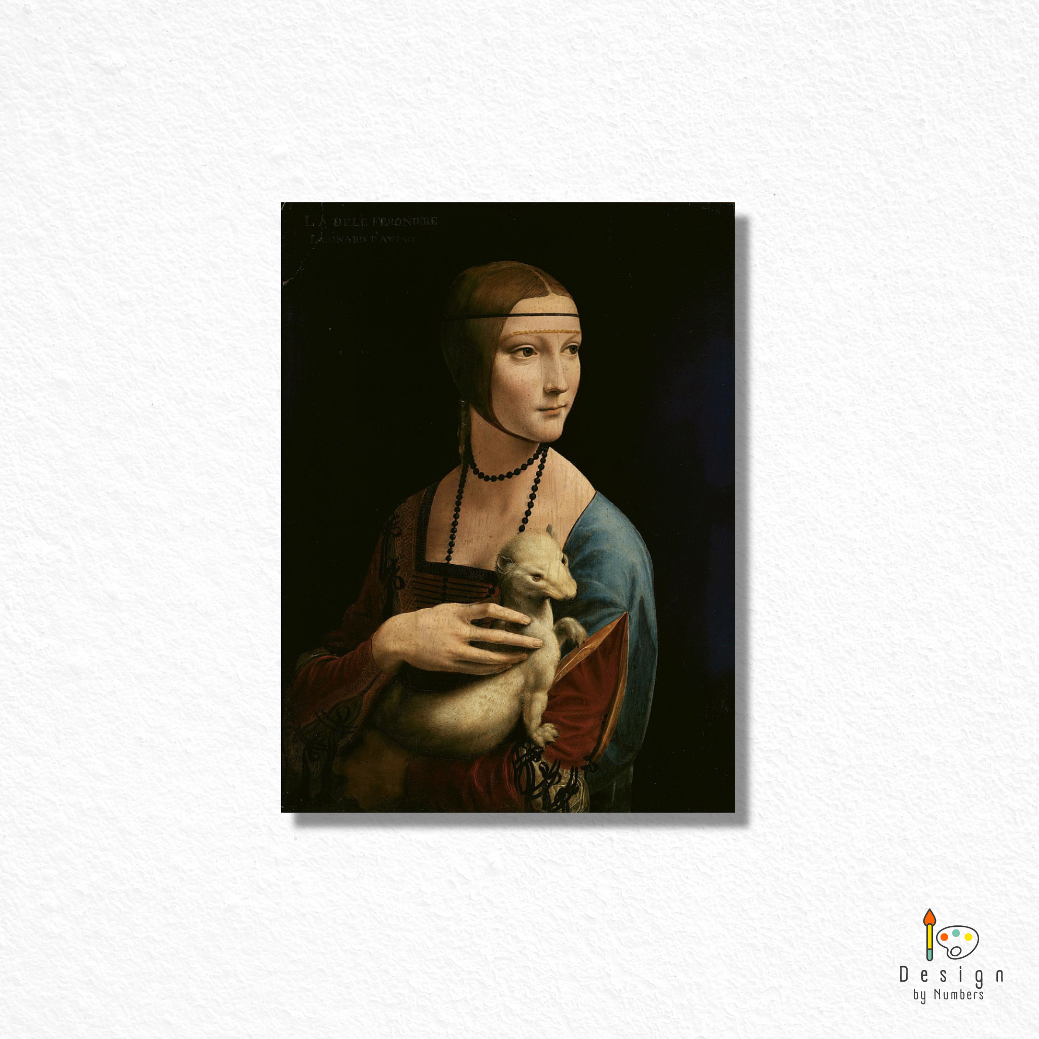 Lady with an Ermine - Leonardo da Vinci - Paint by Numbers