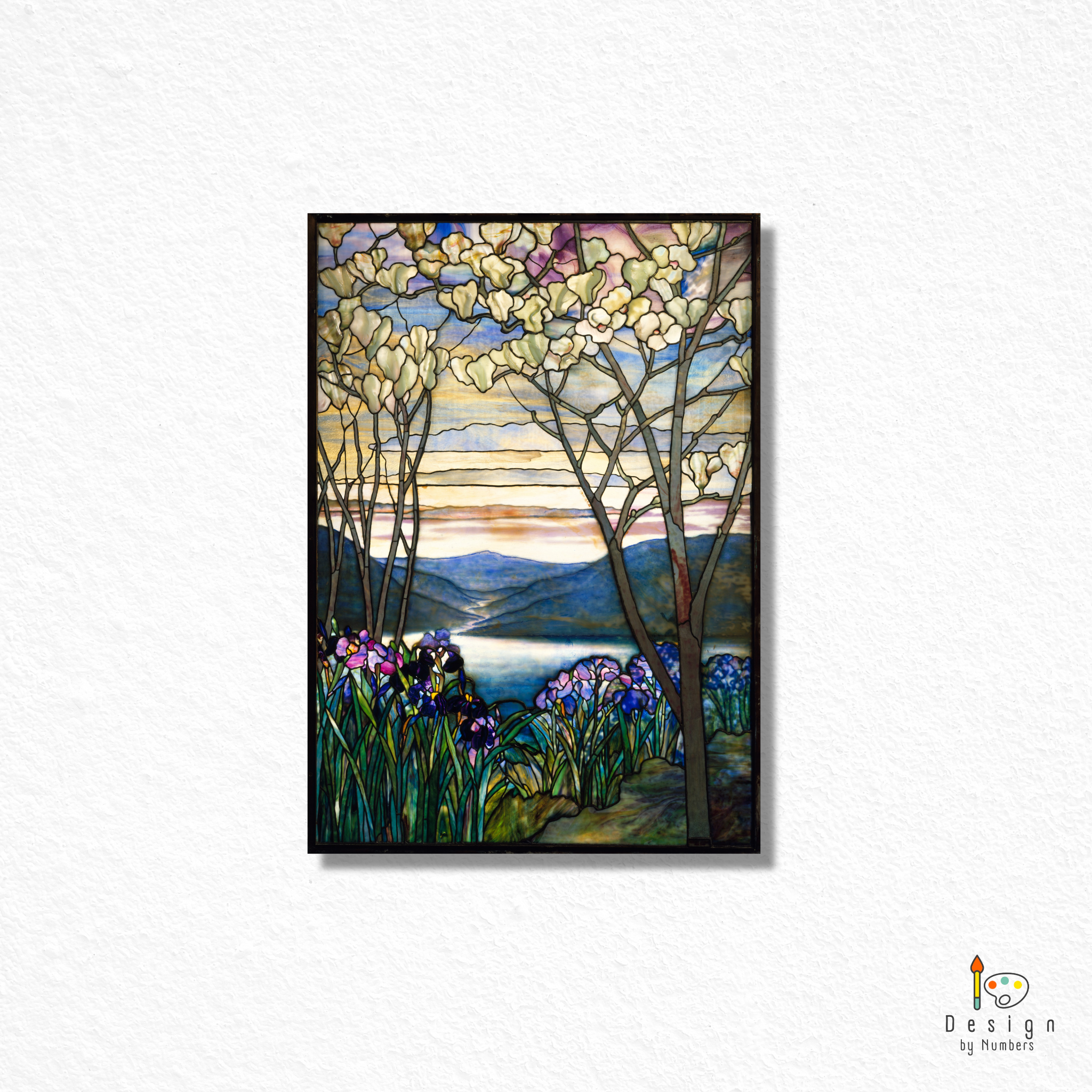 Magnolia and Irises- Louis Comfort Tiffany- Paint by Numbers