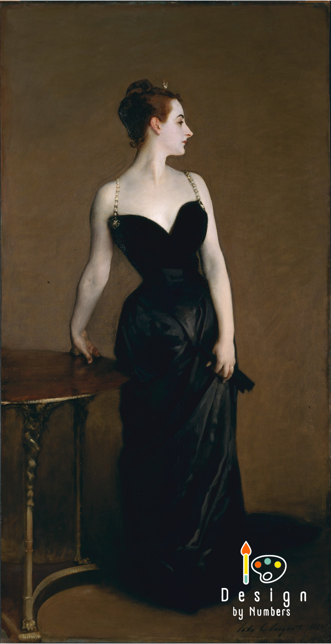 Madame X- John Singer Sargent- Paint by Numbers