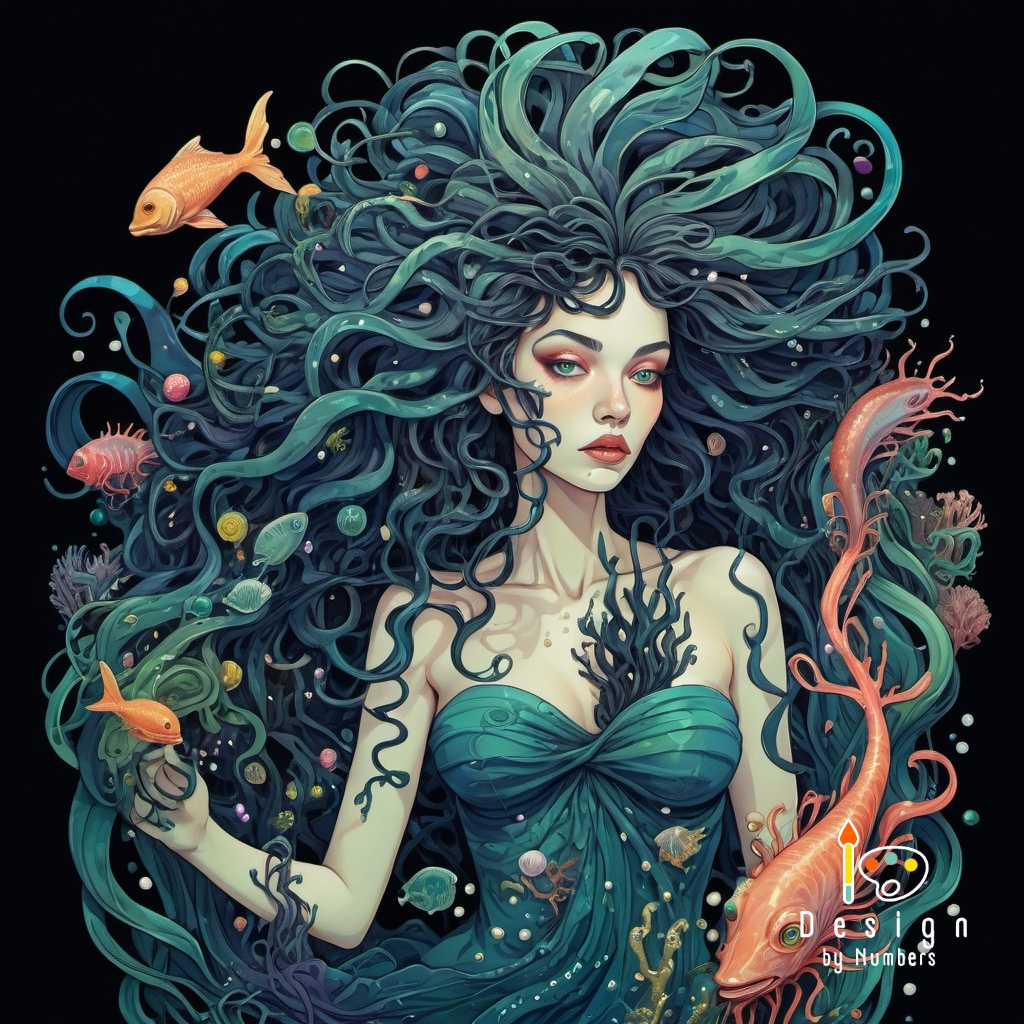 Medusa of the Deep- Paint By Numbers