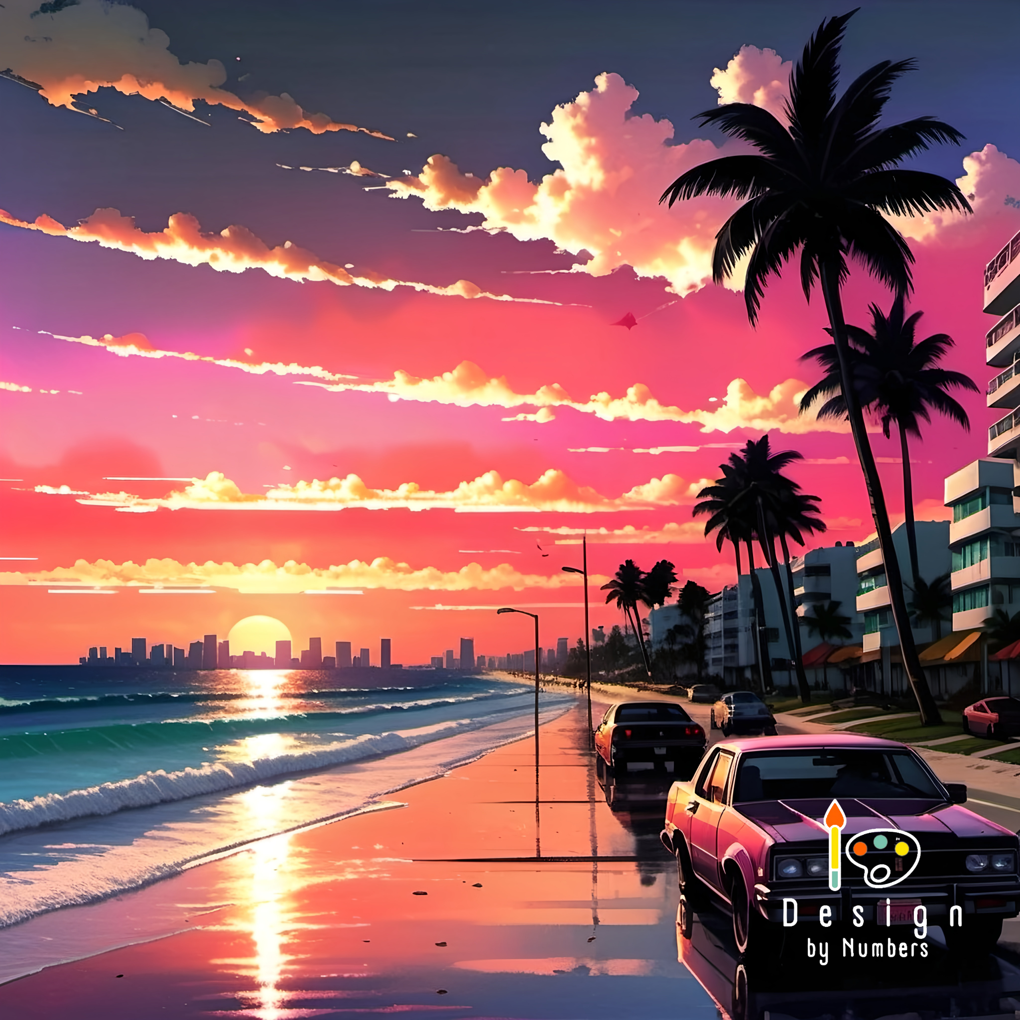 Miami- Paint By Numbers
