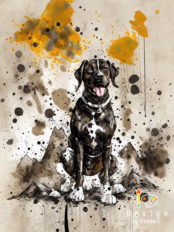 Modern Canine- Paint By Numbers