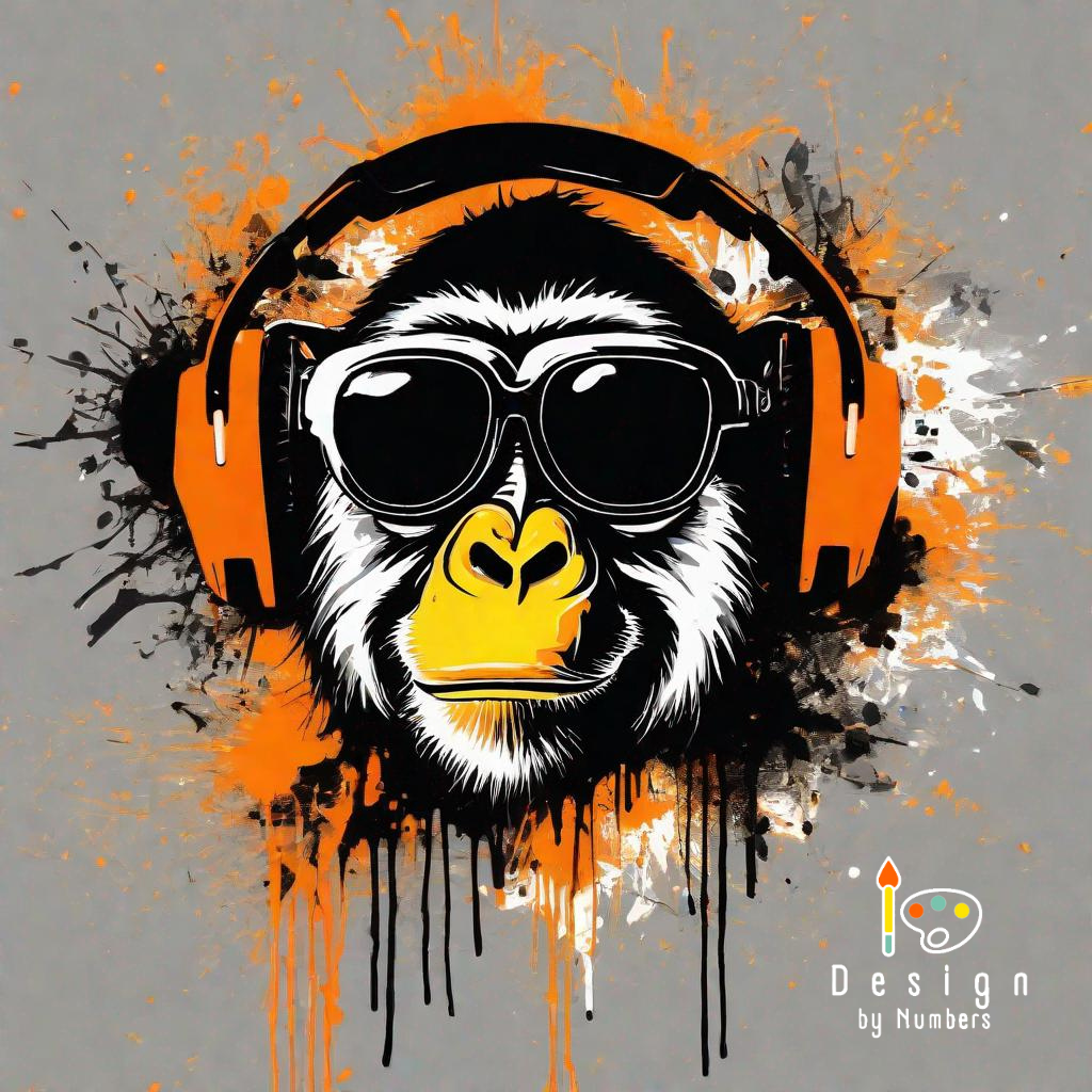 Monkey Beats- Paint By Numbers