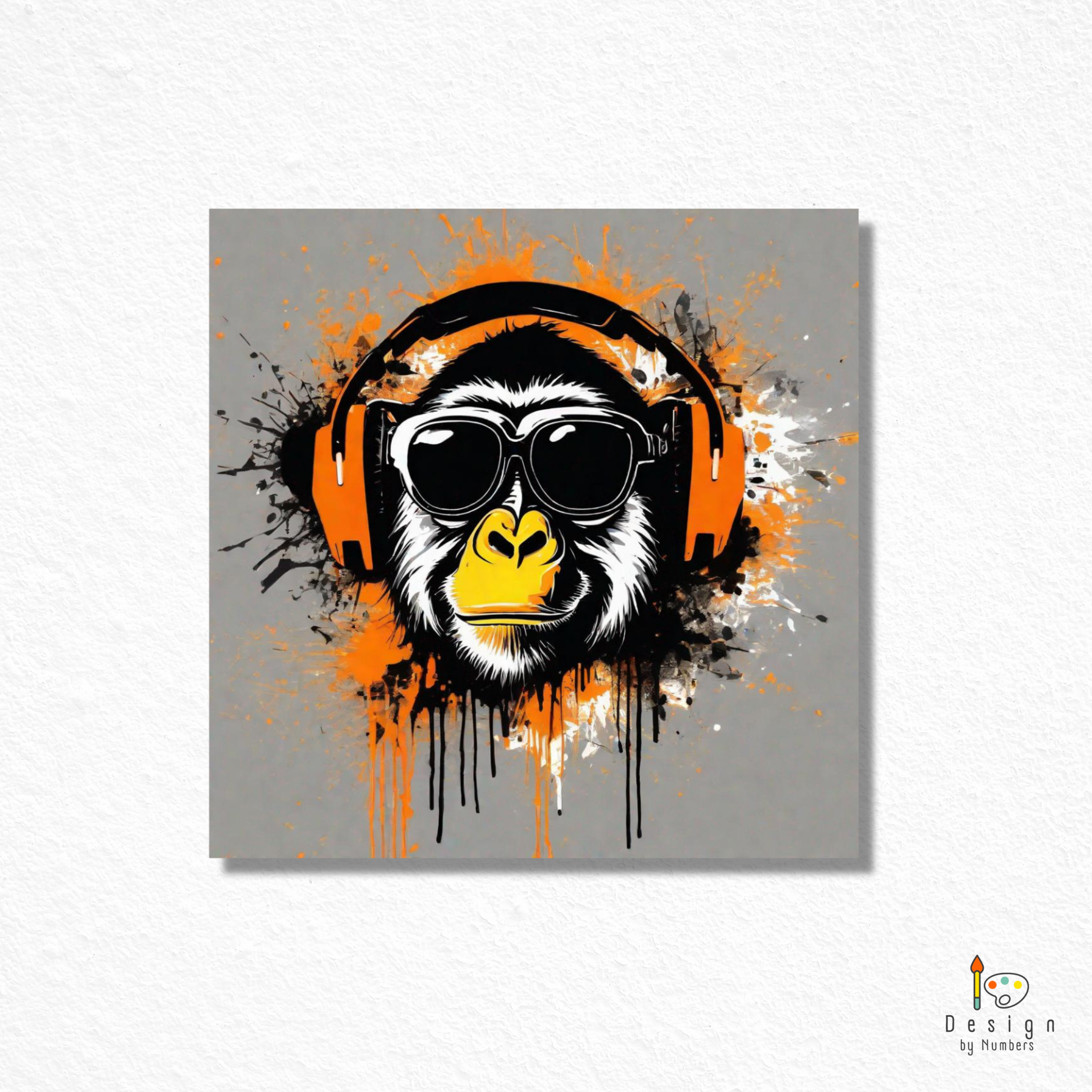 Monkey Beats- Paint By Numbers