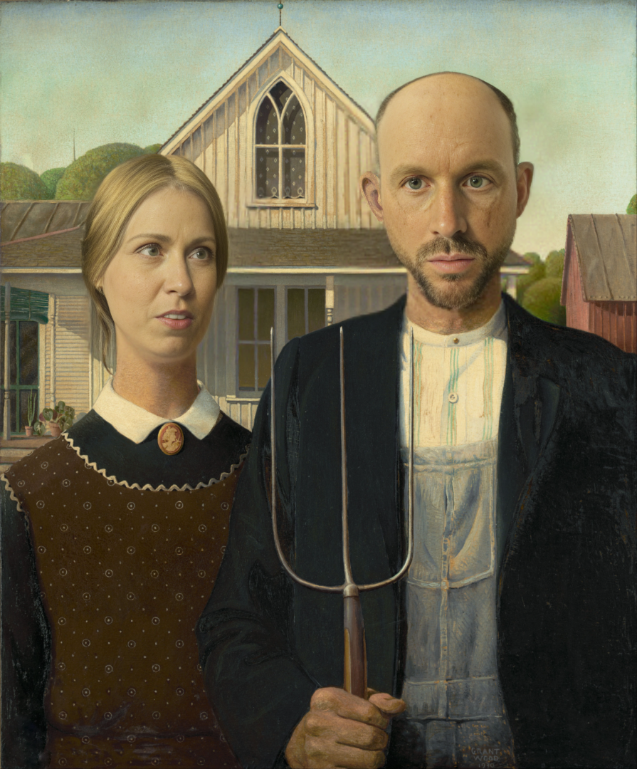 Masterpiece Me - Custom American Gothic Paint by Numbers Kits