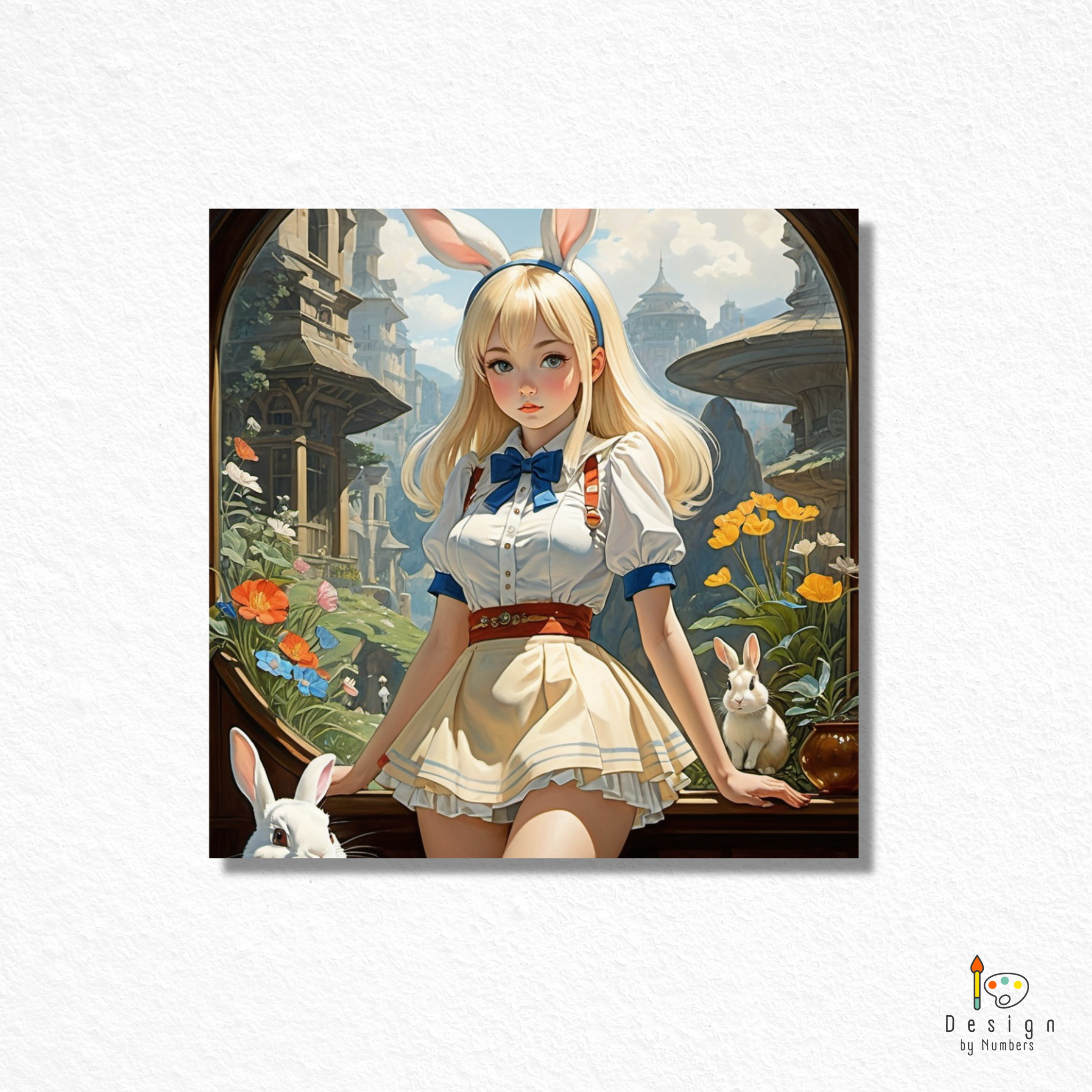 Rabbit Girl- Paint By Numbers