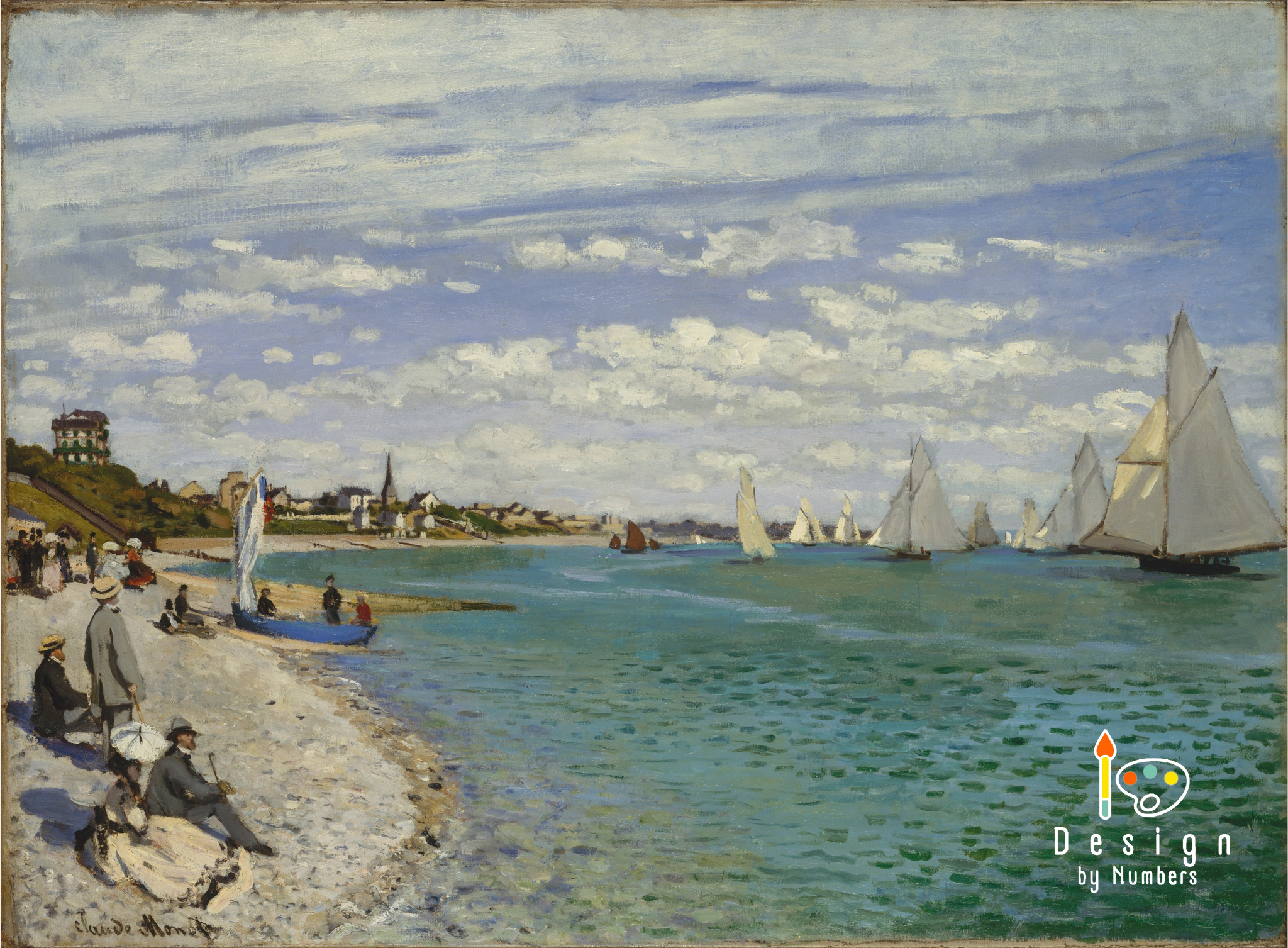 Regatta at Sainte - Claude Monet - Paint by Numbers