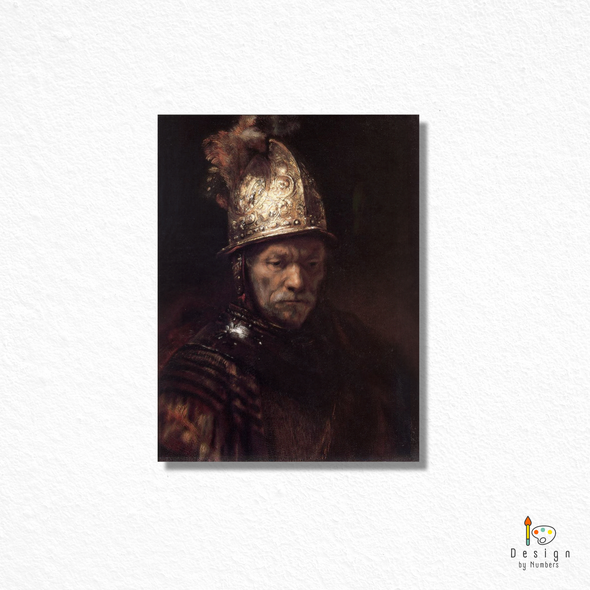 The Man with the Golden Helmet - Rembrandt - Paint by Numbers