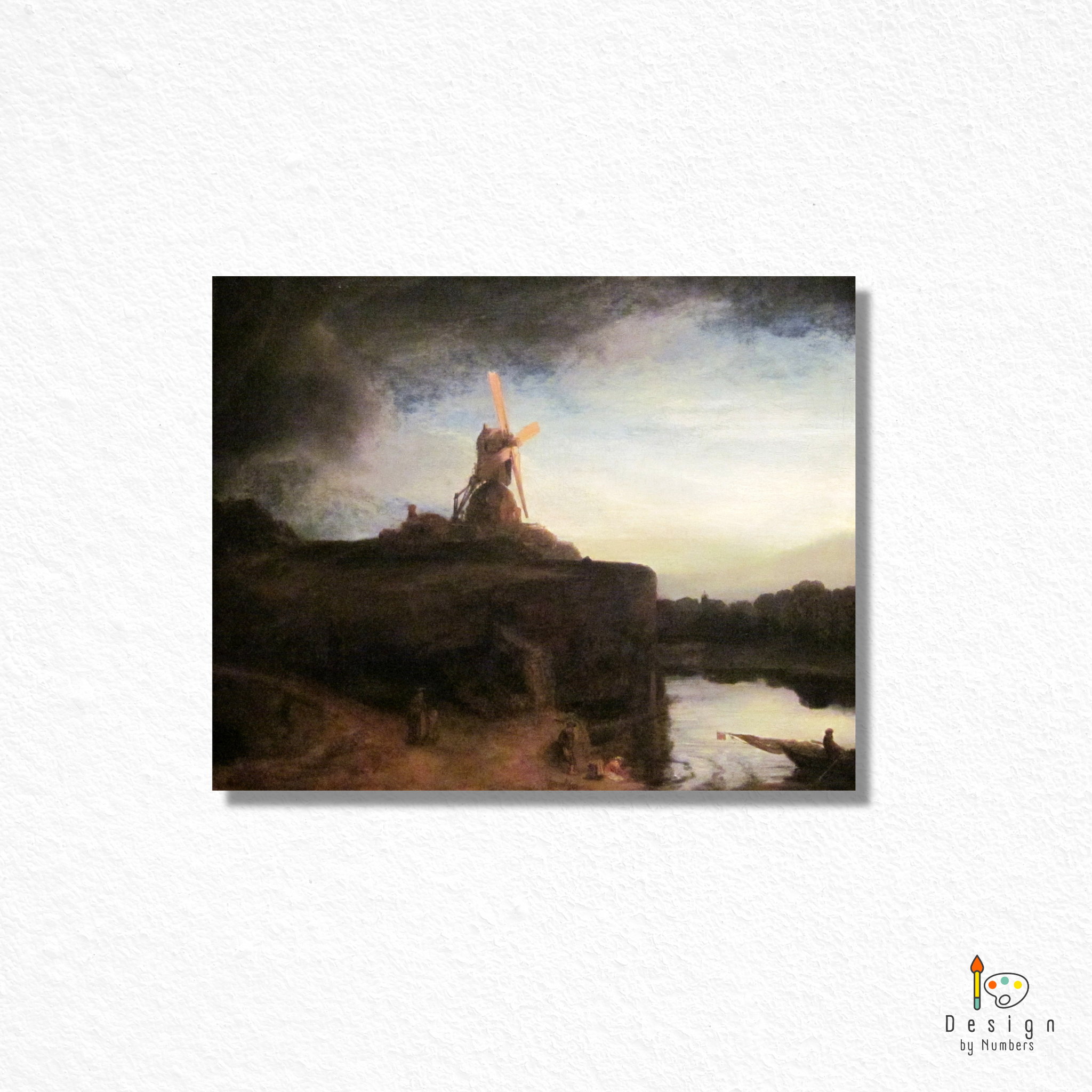The Mill - Rembrandt - Paint by Numbers