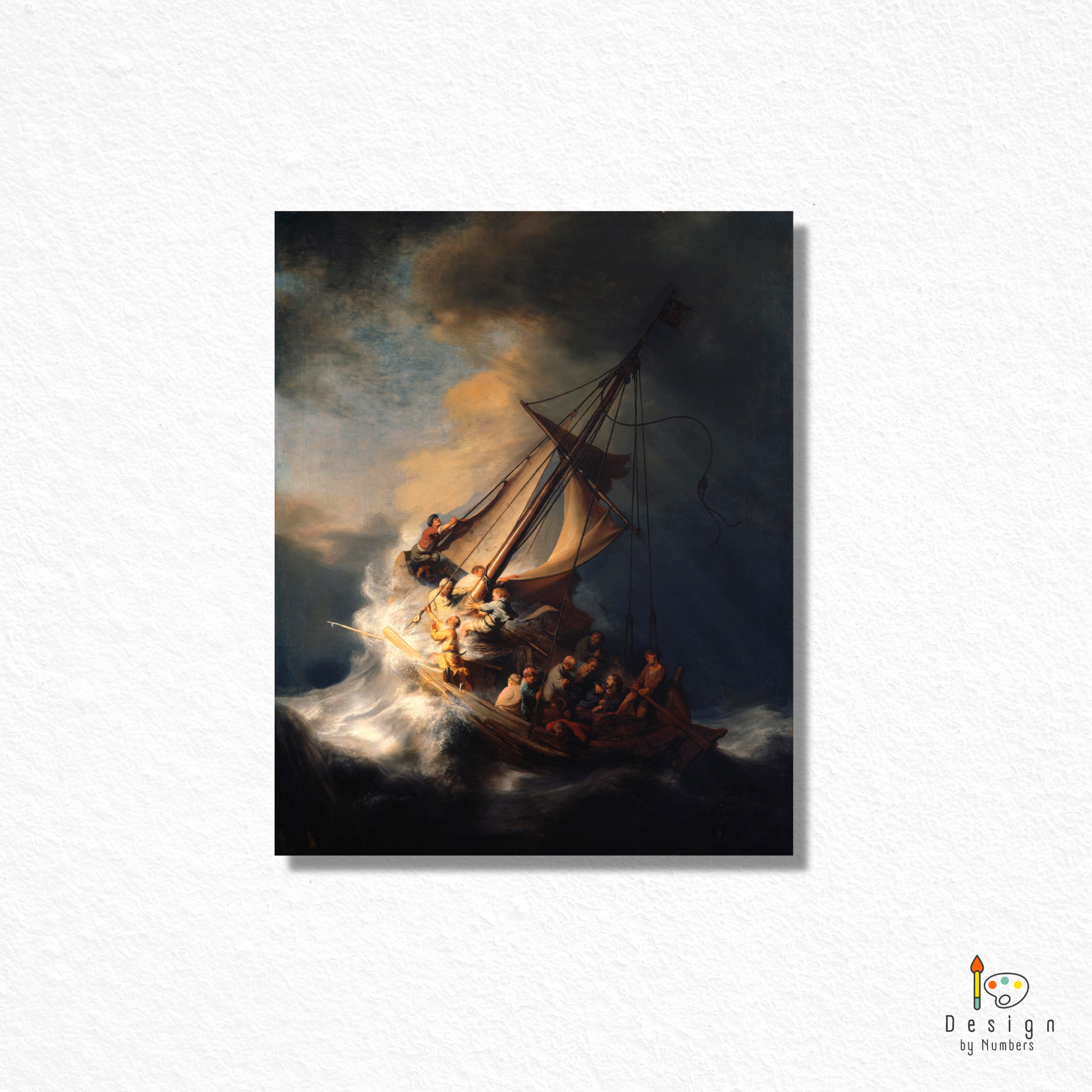 The Storm on the Sea of Galilee - Rembrandt - Paint by Numbers