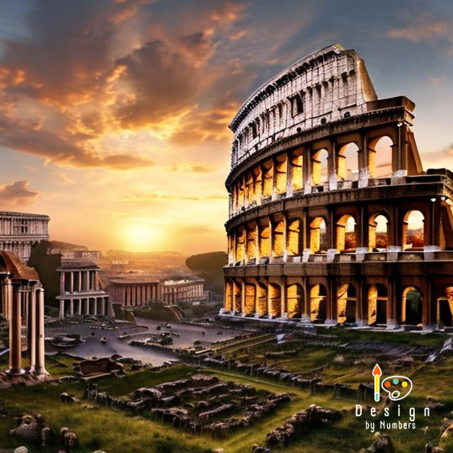 Rome Colosseum- Paint By Numbers