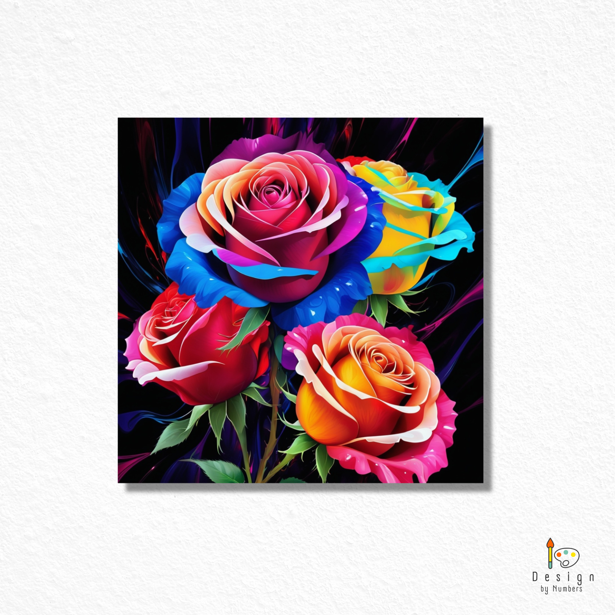 Electric Bloom- Paint By Numbers