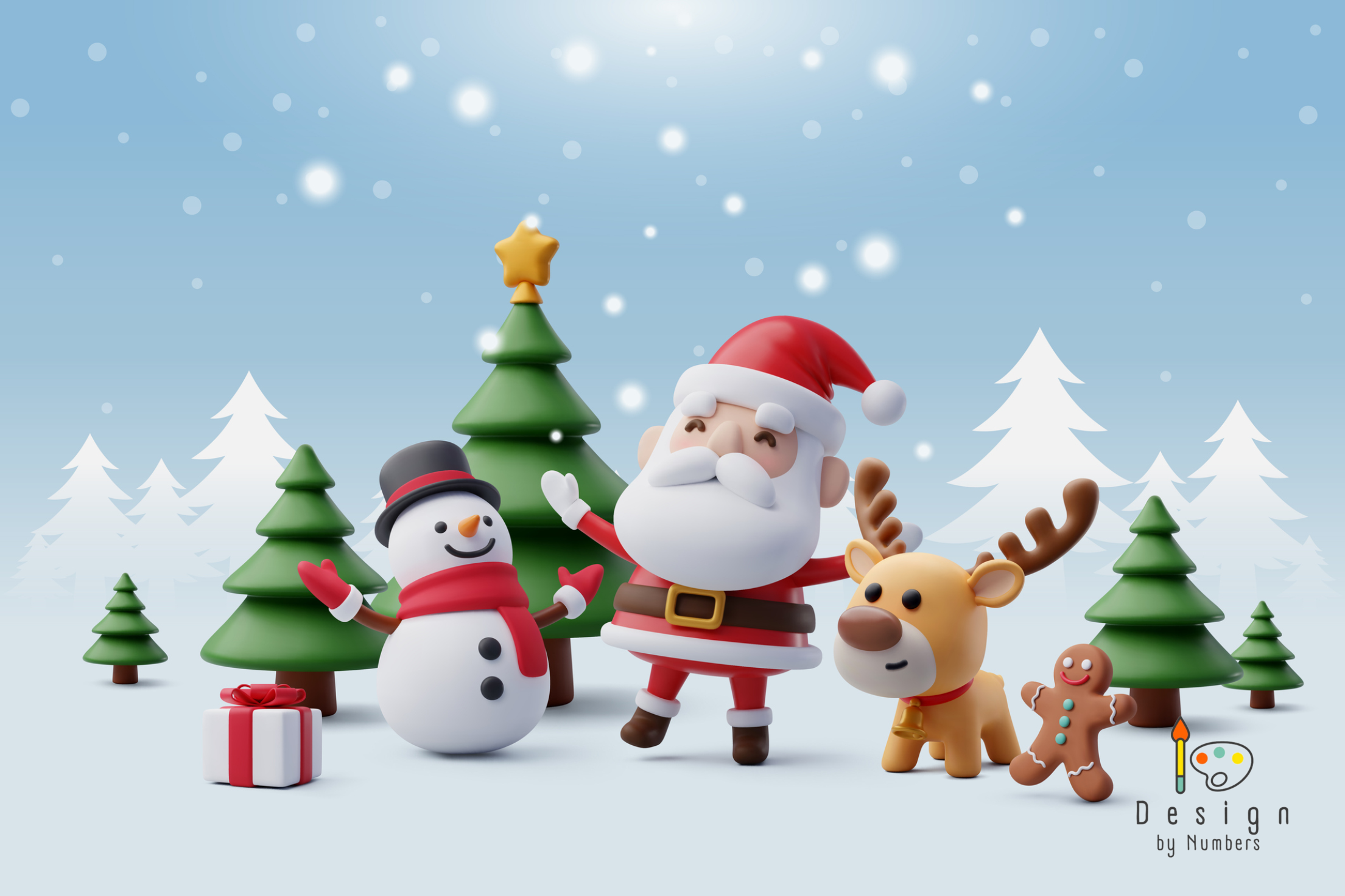 Santa Pop - Paint by Numbers