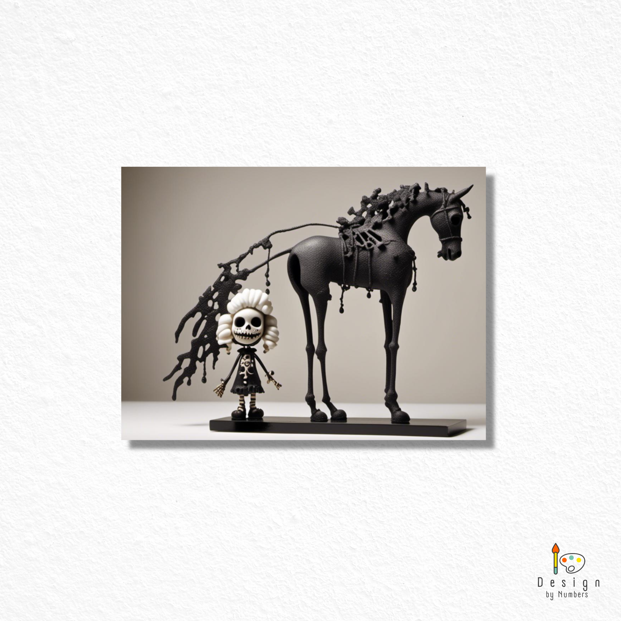 A Girl and Her Horse - Paint by Numbers