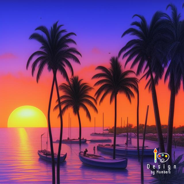Sunset Cove- Paint By Numbers