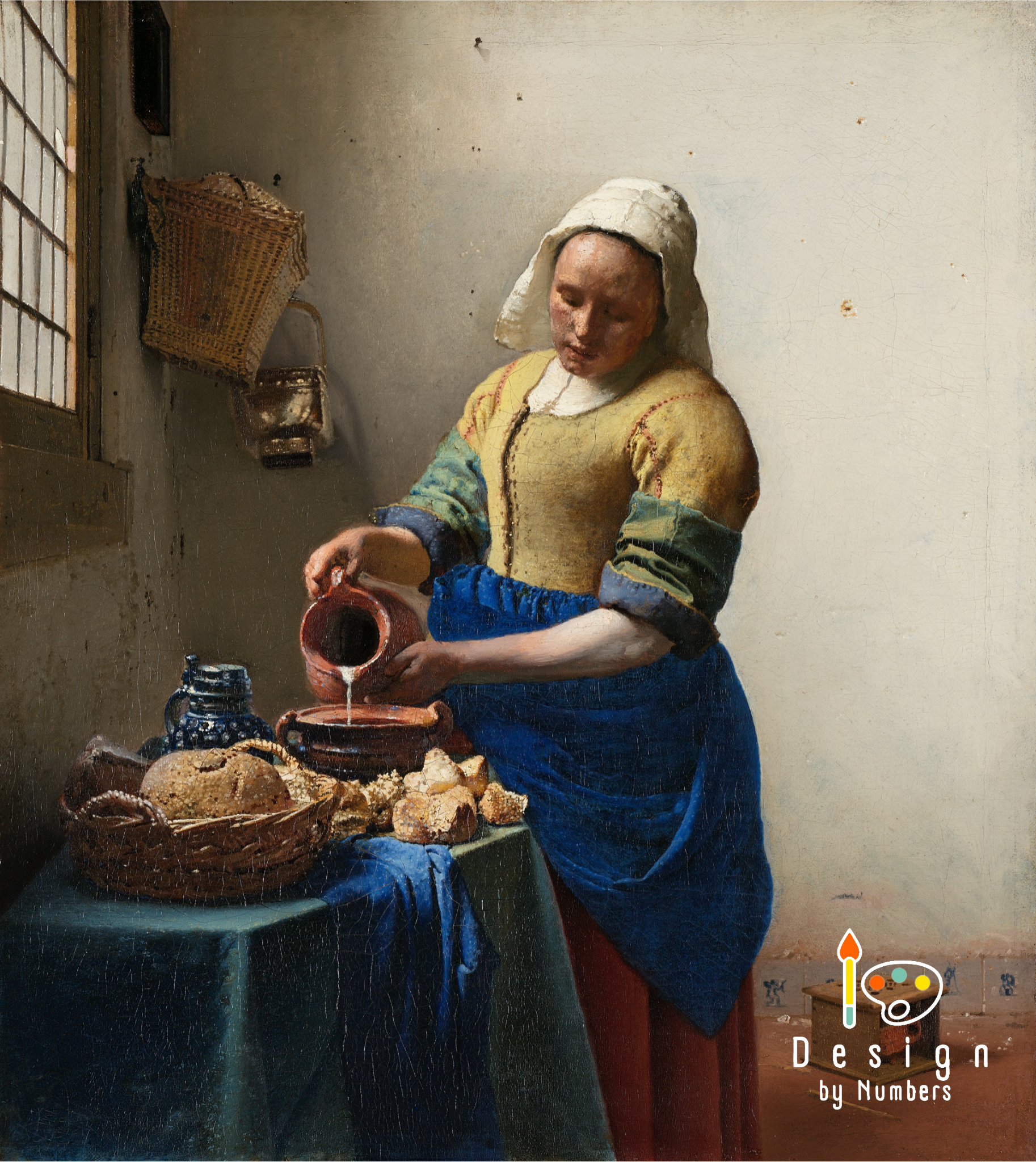The Milkmaid- Johannes Vermeer- Paint by Numbers