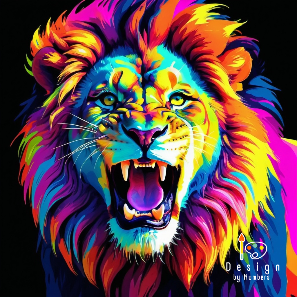 The Neon Predator- Paint By Numbers