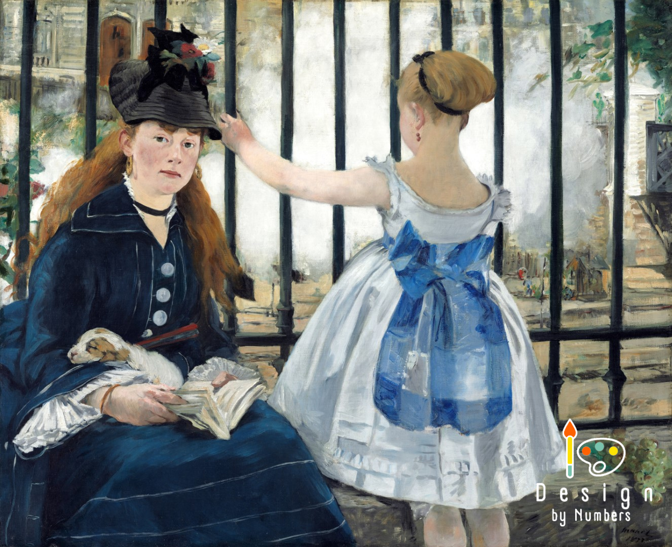 The Railway- Edouard Manet- Paint by Numbers