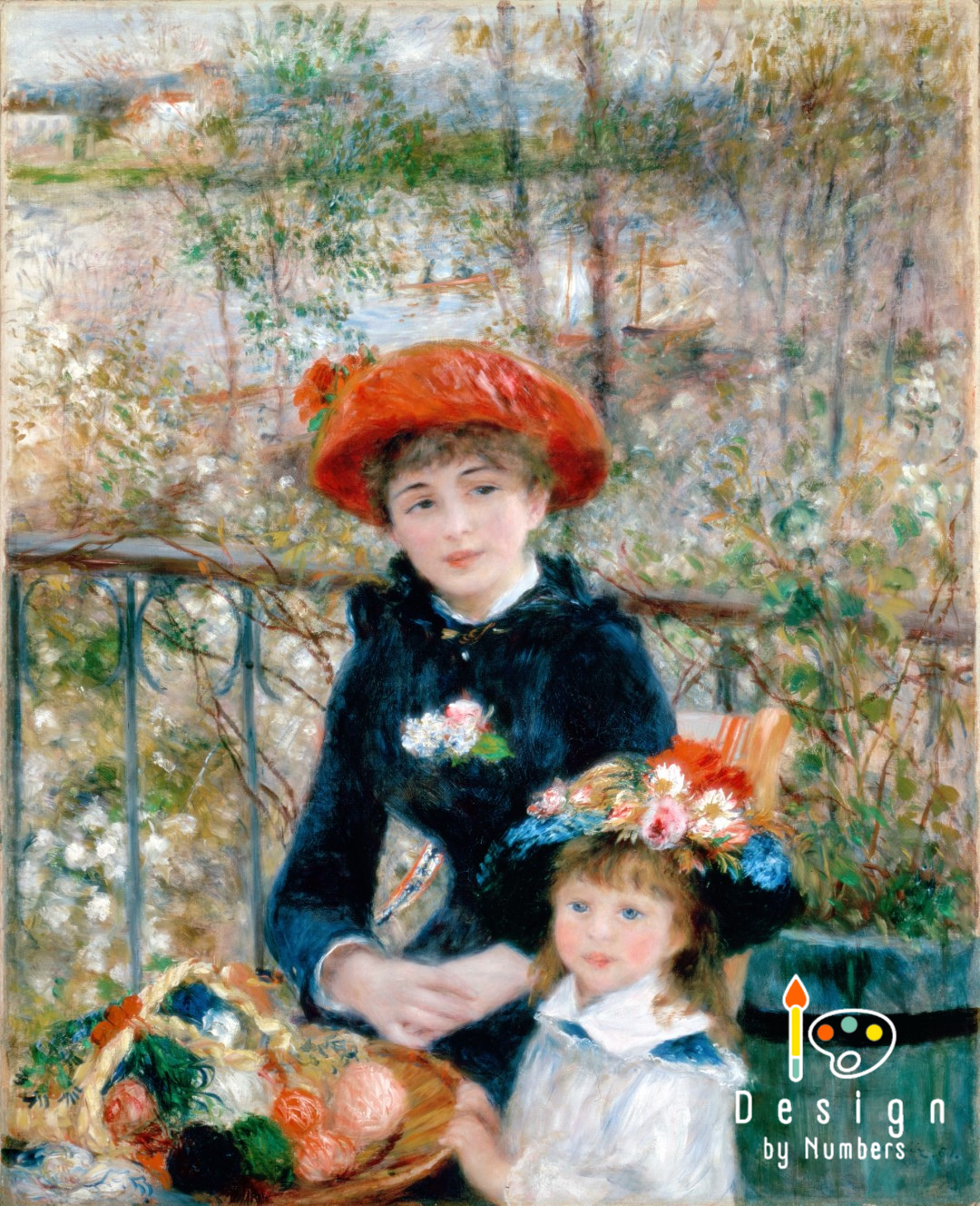 The Two Sisters On the Terrace- Pierre-Auguste Renoir- Paint by Numbers