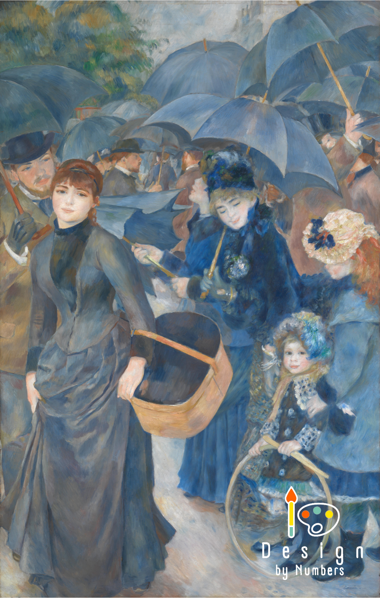 The Umbrellas - Pierre-Auguste Renoir - Paint by Numbers