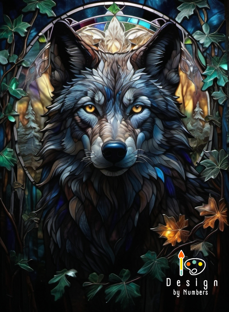 The Wise Wolf- Paint By Numbers