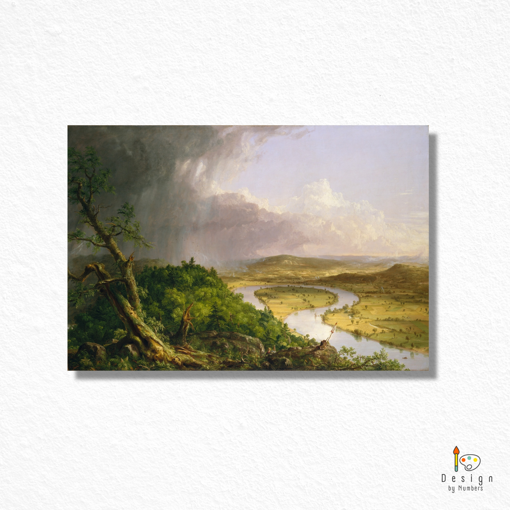The Oxbow- Thomas Cole- Paint by Numbers