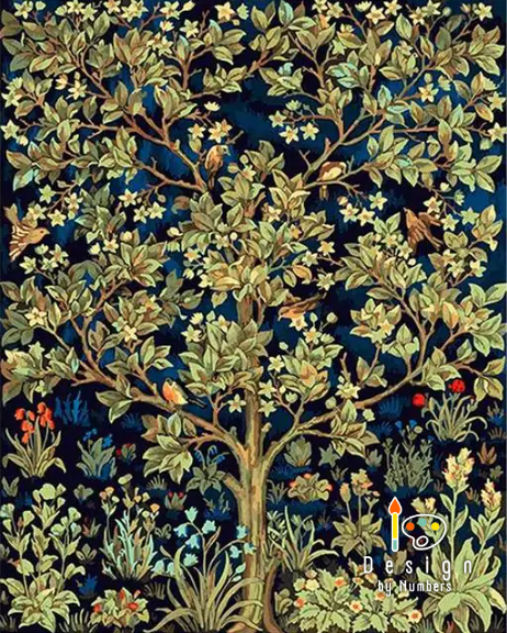 Tree of Life - William Morris - Paint by Numbers