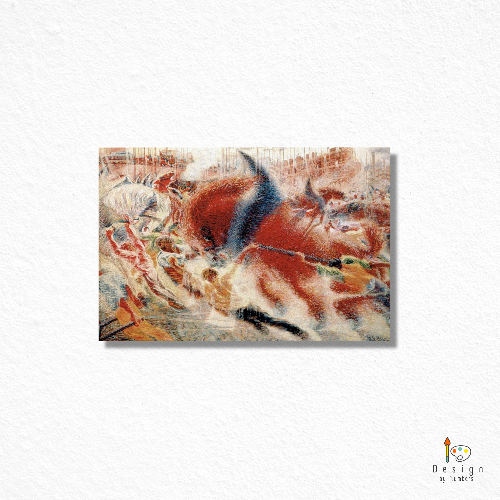 The City Rises - Umberto Boccioni - Paint by Numbers