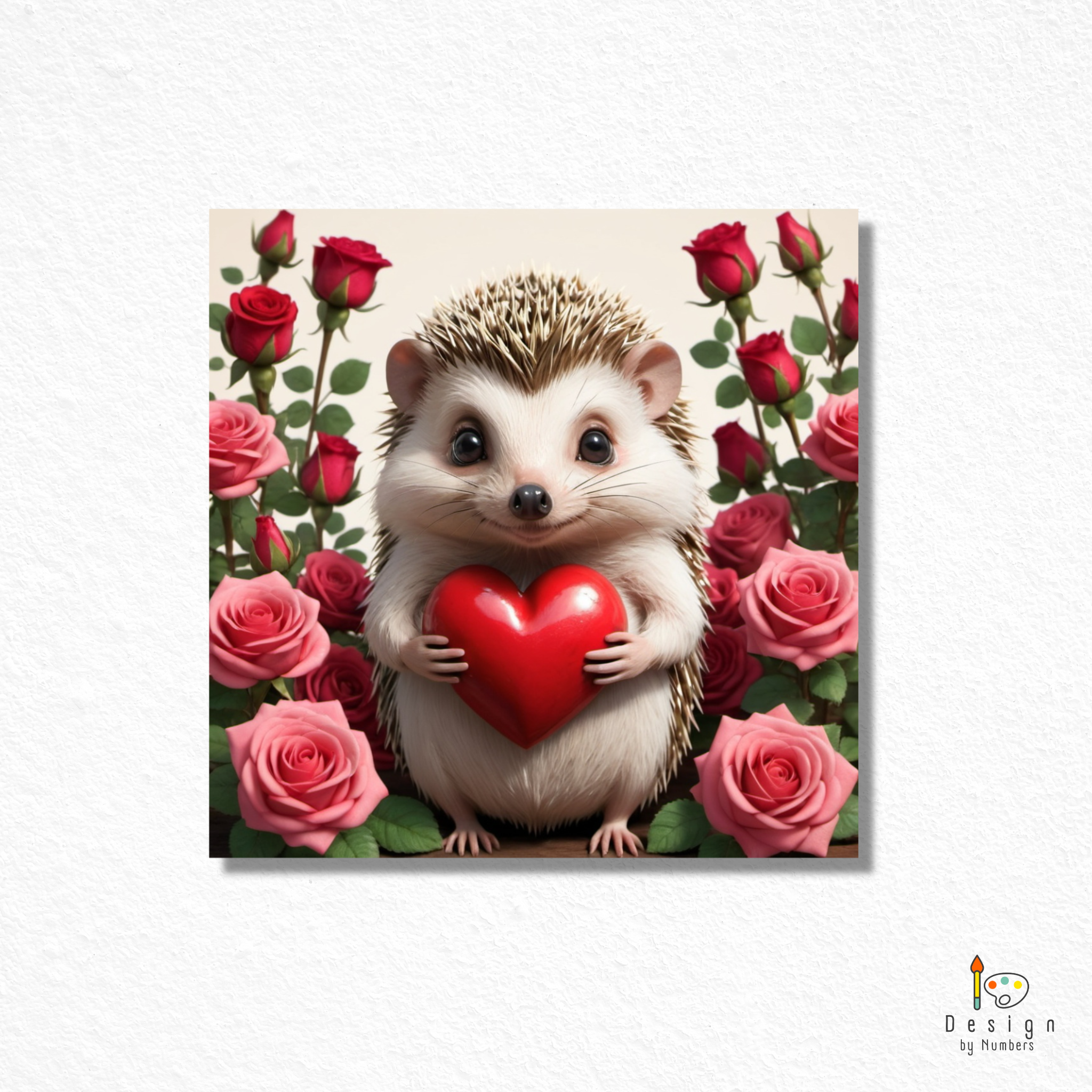 Hedgehog Love- Paint By Numbers