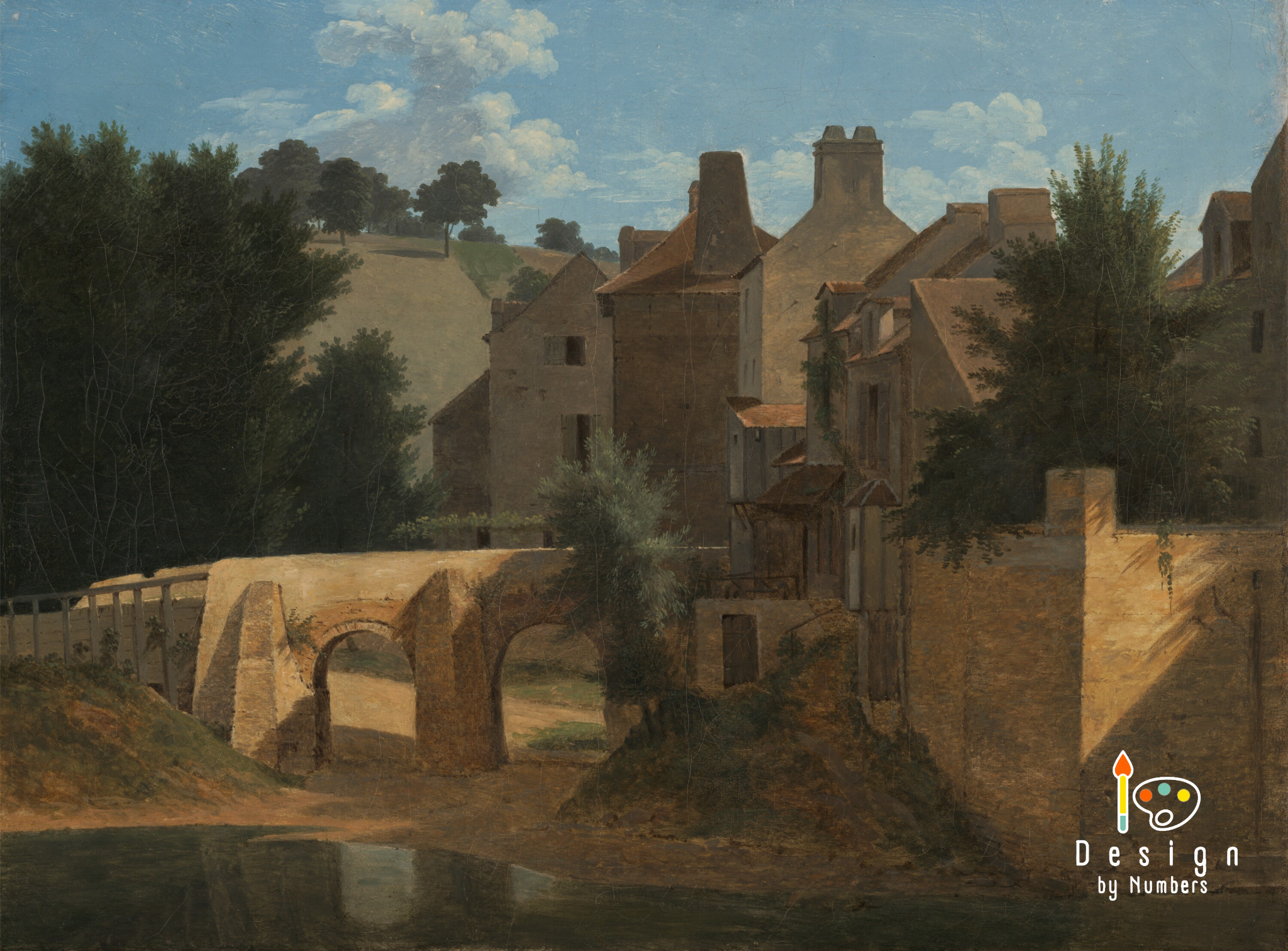 View in the Ile - Jean-Victor Bertin - Paint by Numbers