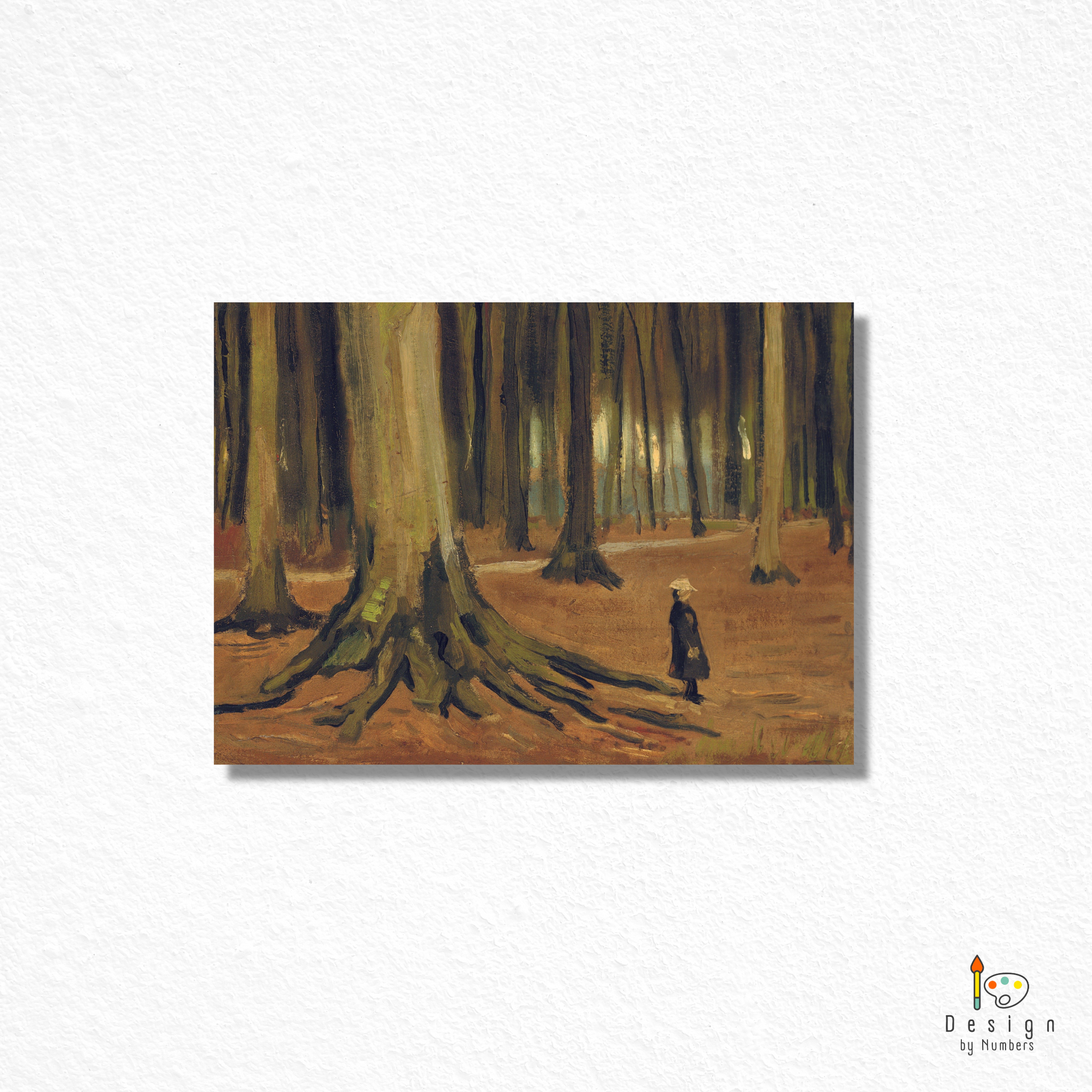 Girl in the Woods - Vincent van Gogh - Paint by Numbers