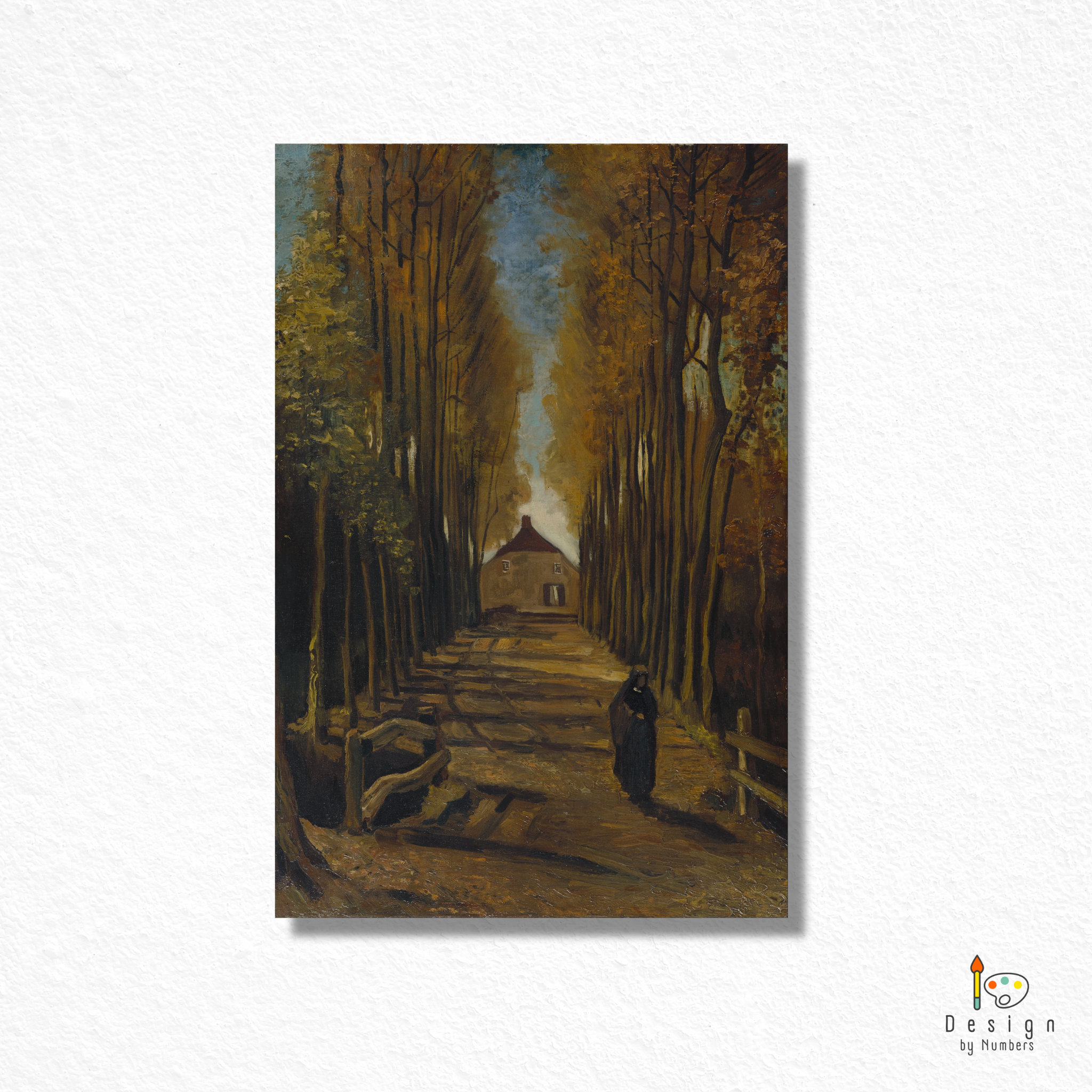 Avenue of the Poplars in Autumn- Vincent van Gogh- Paint by Numbers