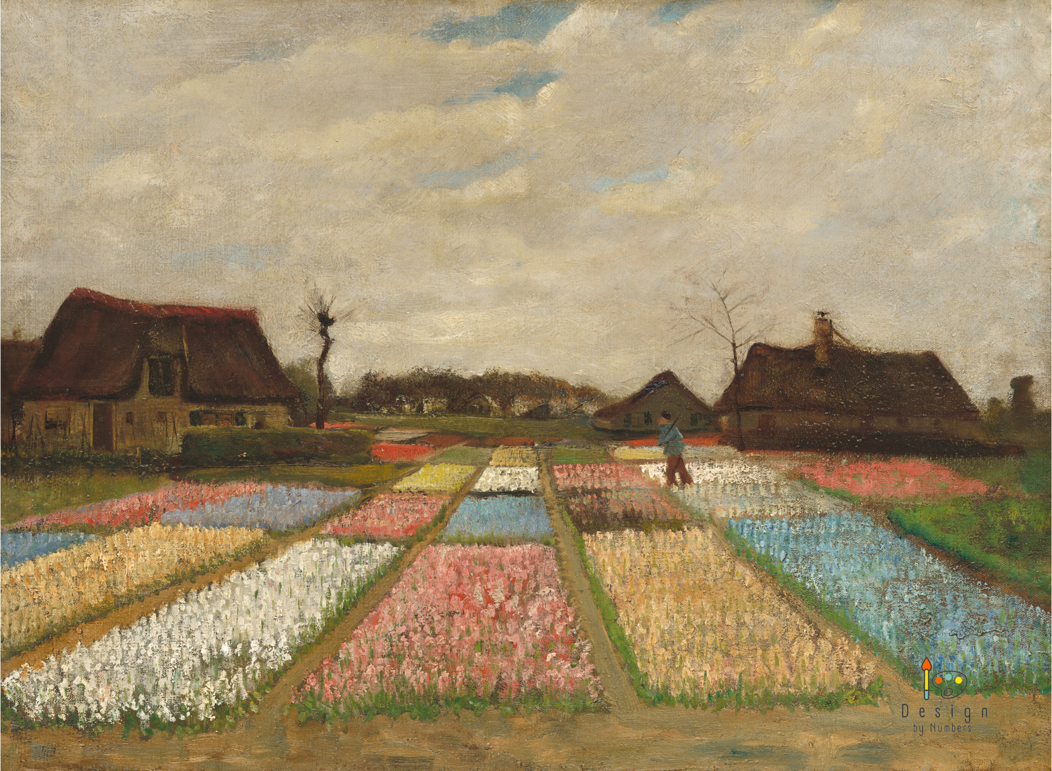 Bulb Fields- Vincent van Gogh- Paint by Numbers