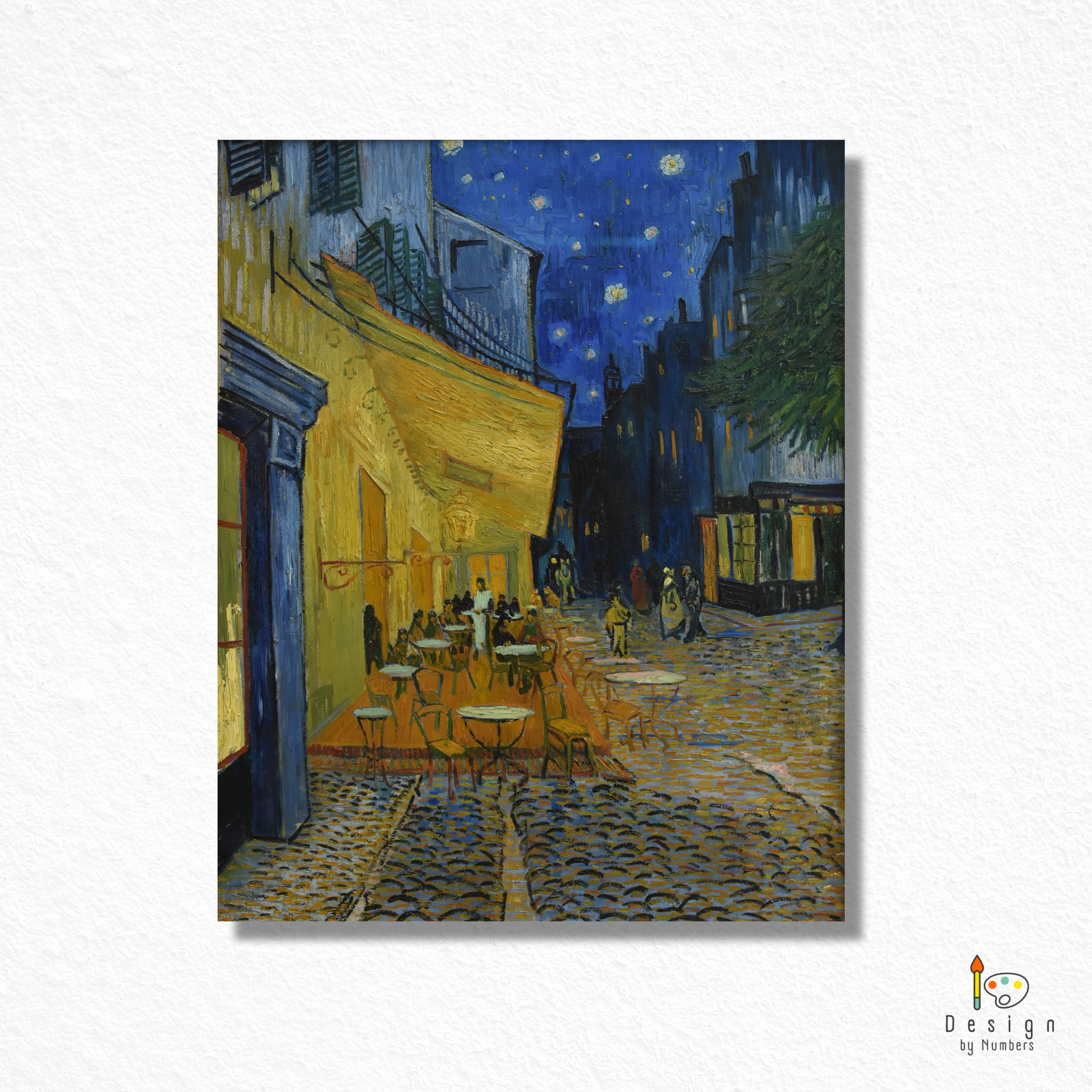 Café Terrace at Night- Vincent van Gogh- Paint by Numbers