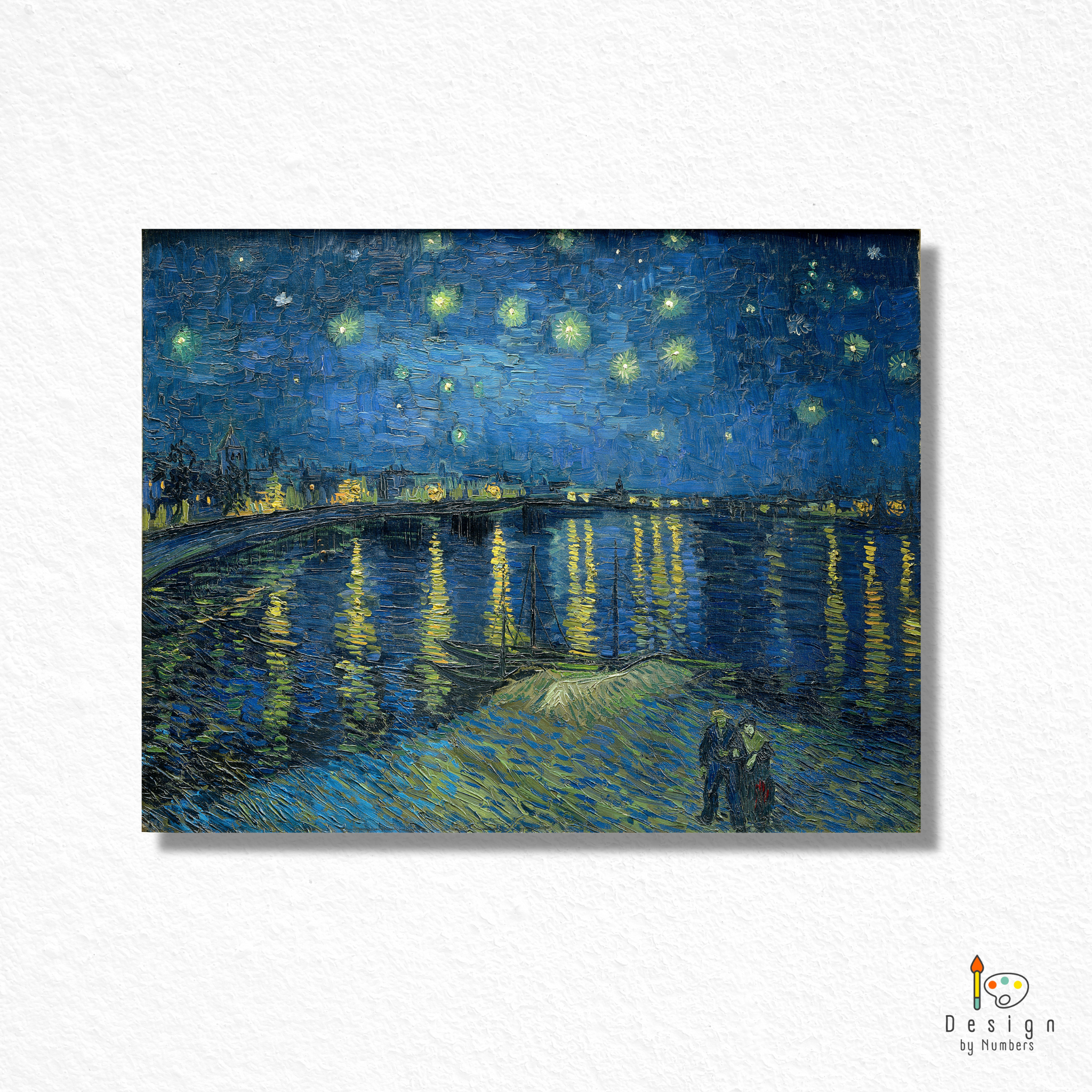 Starry Night over the Rhone - Vincent van Gogh - Paint by Numbers