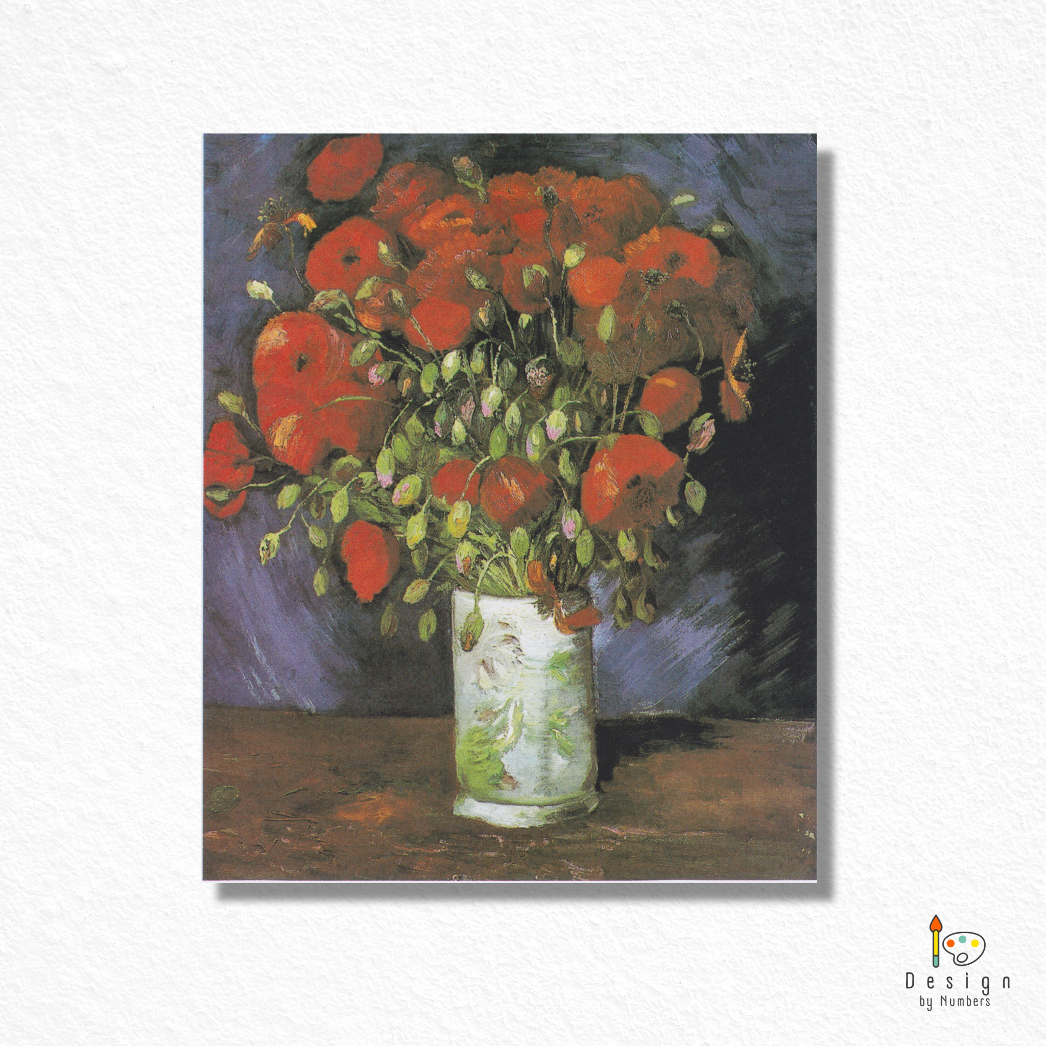 Vase with Red Poppies- Vincent van Gogh- Paint by Numbers