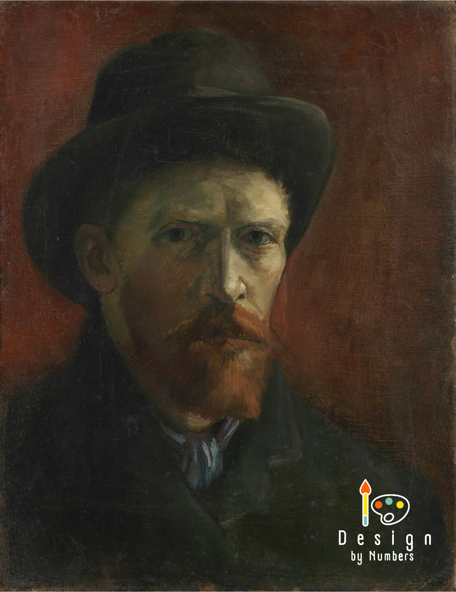 Self Portrait- Vincent van Gogh- Paint by Numbers