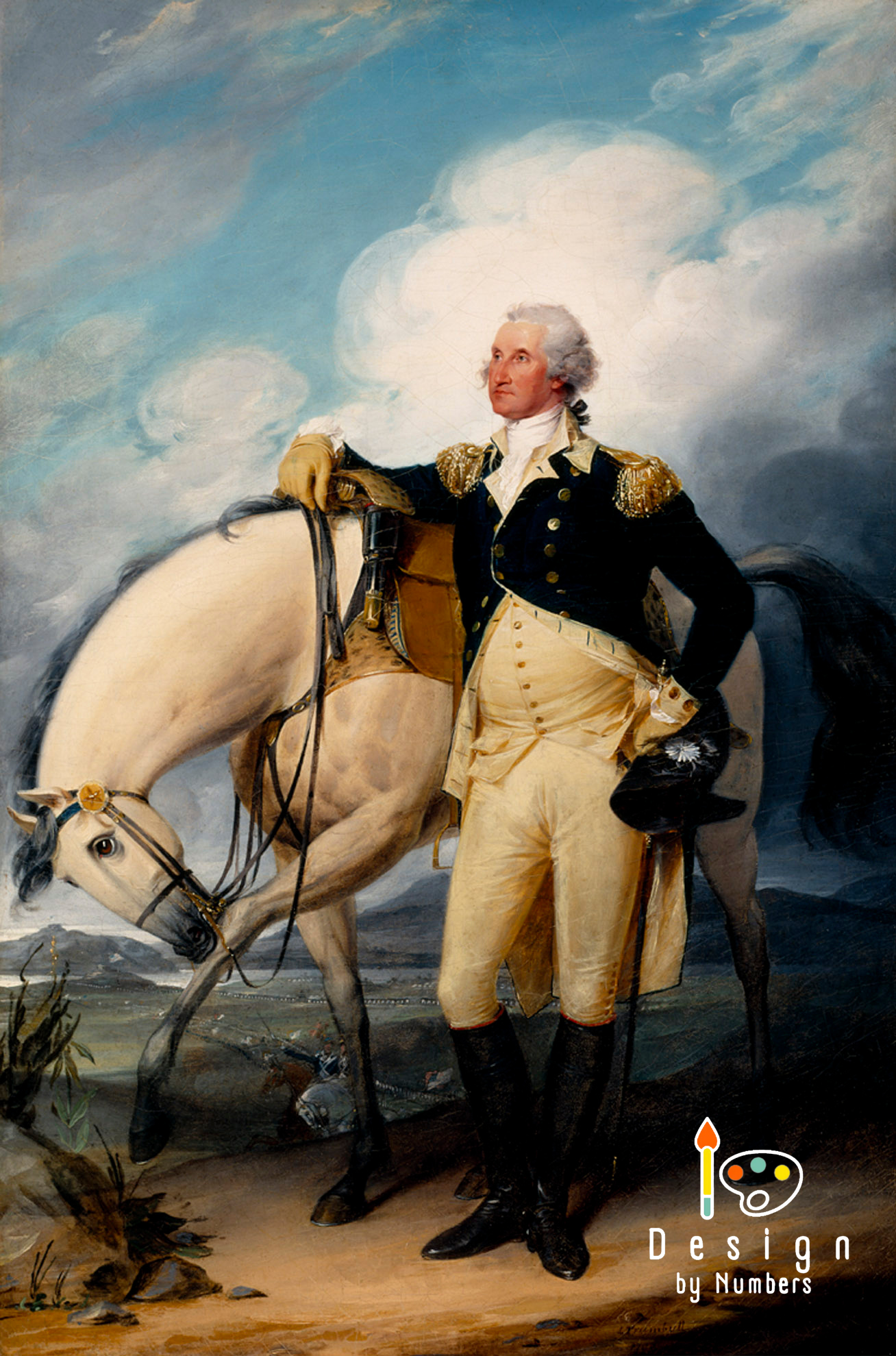 Washington at Verplanck's Point - John Trumbull - Paint by Numbers