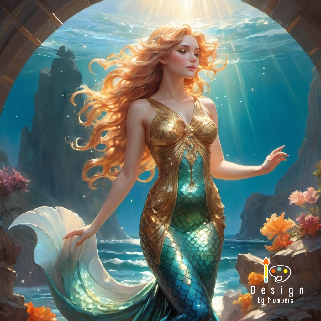 Water Angel- Paint By Numbers