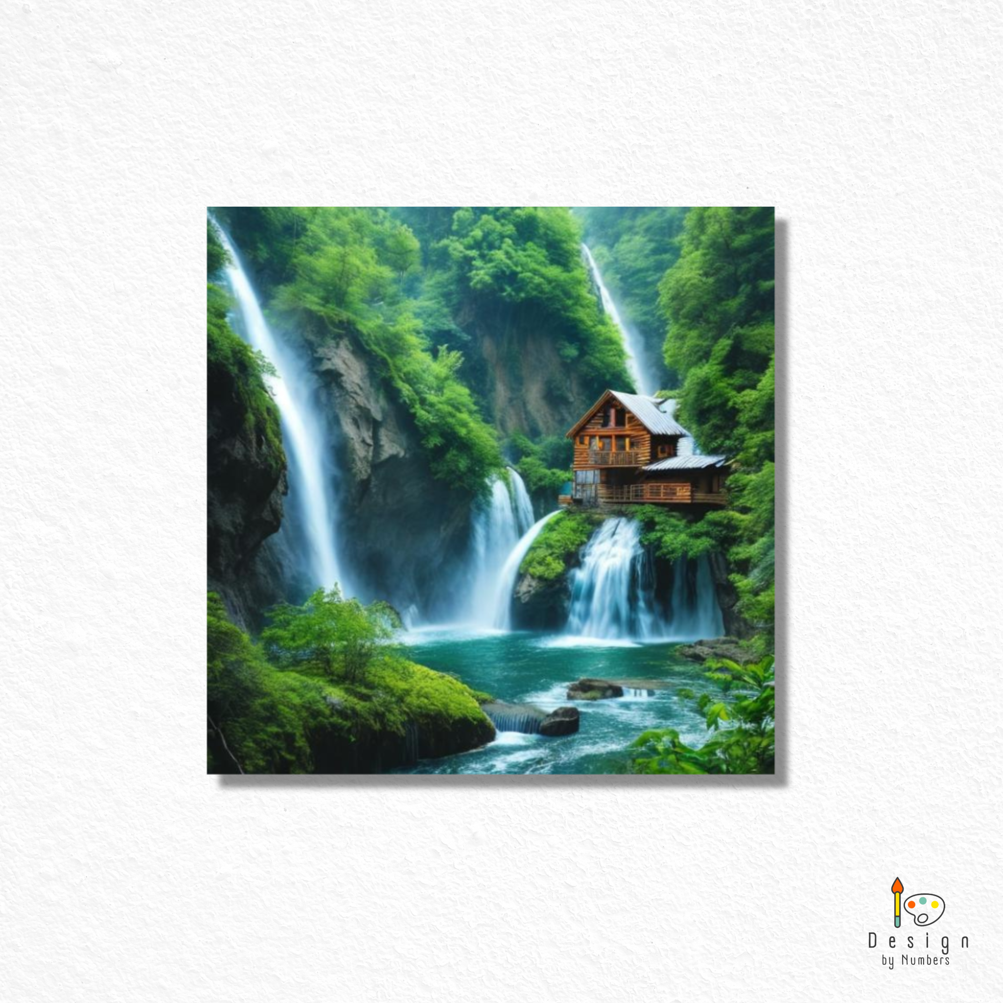Waterfall Retreat- Paint By Numbers