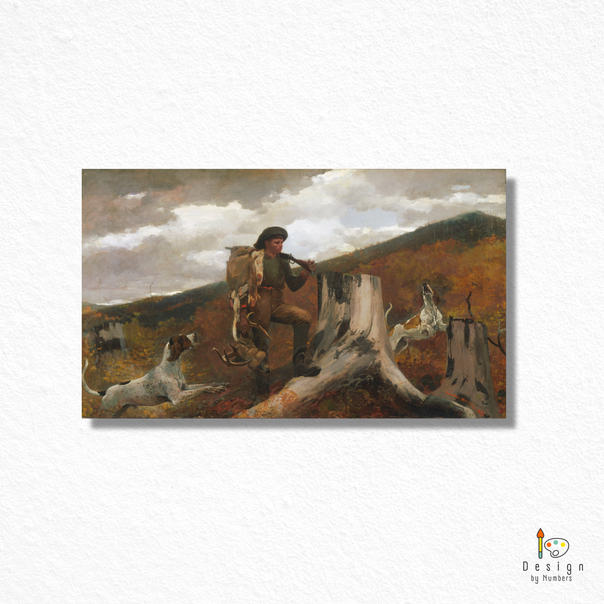 A Huntsman and Dogs- Winslow Homer- Paint by Numbers